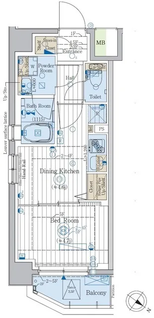 Plage Liu Oshiage - Floor Plan - ["Plan", "Floor plan", "Technical drawing"]