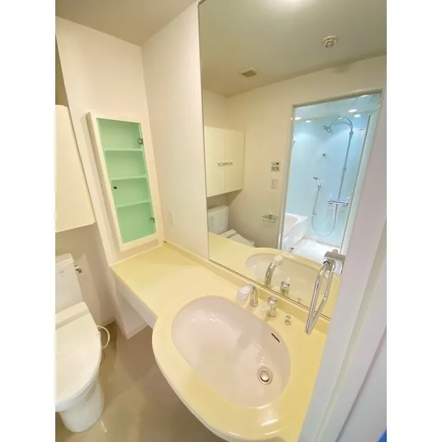 Cozy Court Nakameguro - Interior - ["Mirror", "Tap", "Plumbing fixture"]