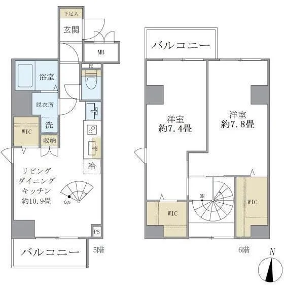 City Forest Morishita - Floor Plan - ["Floor", "Wood flooring", "Tile Flooring"]