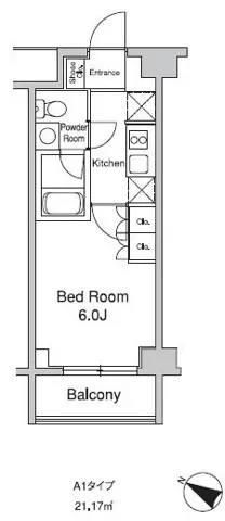 Proud Flat Meguro Yujinto - Floor Plan - []