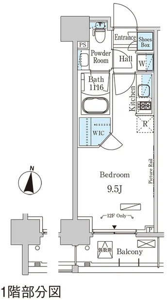 Park Axis Morishita - Floor Plan - ["Diagram", "Plan"]