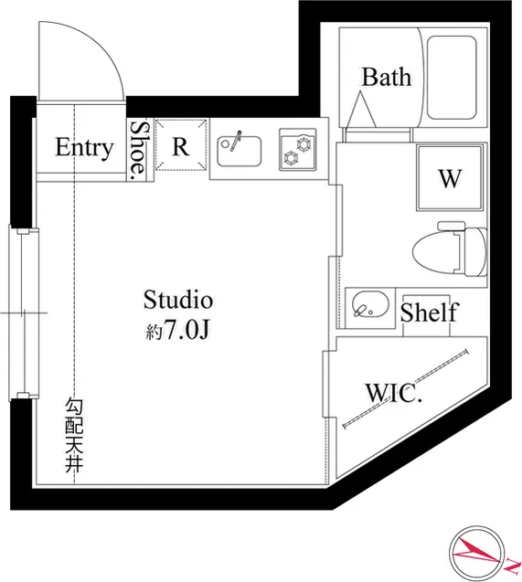 Vista Kitashinagawa - Floor Plan - ["Rectangle", "Font", "Schematic"]