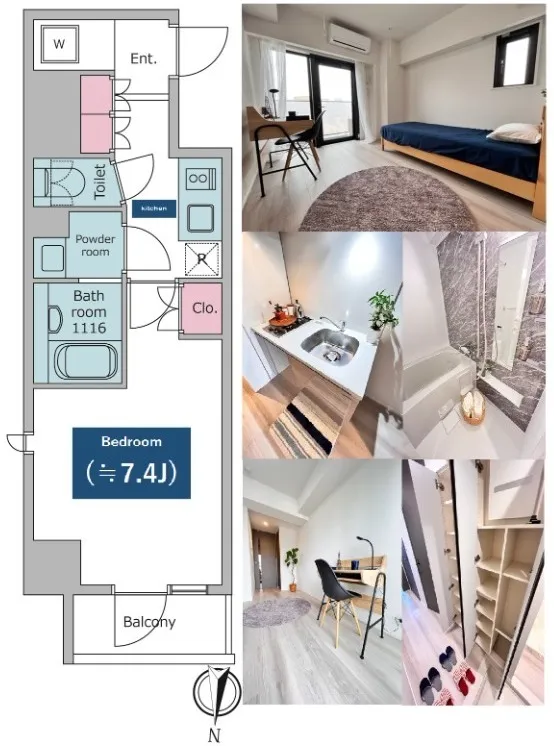 Due Nippori - Floor Plan - ["Floor", "Apartment", "Wood flooring"]