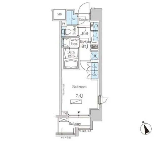 Park Axis Shibaura - Floor Plan - []