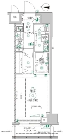 Rare Rise Kiyosumi Shirakawa - Floor Plan - ["Diagram", "Technical drawing"]