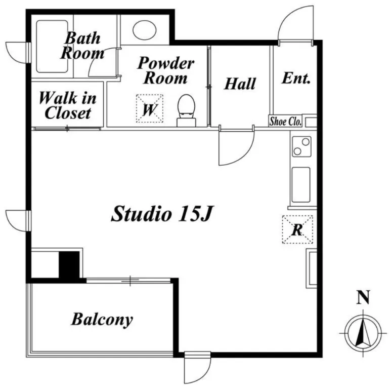 Premier Stage Shibakoen - Floor Plan - ["White", "Diagram", "Plan"]