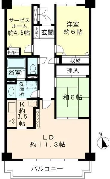 Calm Akabane - Floor Plan - ["Apartment", "Floor plan"]