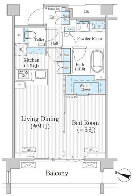 Baus Stage Hiroo - Floor Plan - ["Plan", "Floor plan", "Text"]