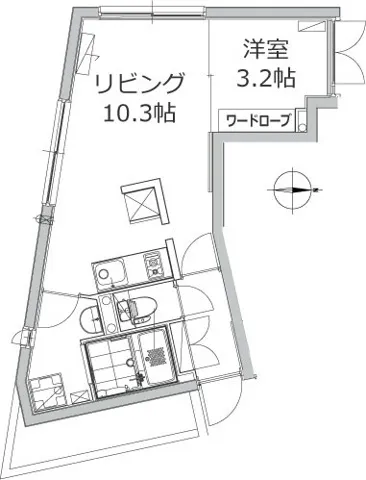 Alero Edogawabashi - Floor Plan - ["Rectangle", "Font", "Parallel"]