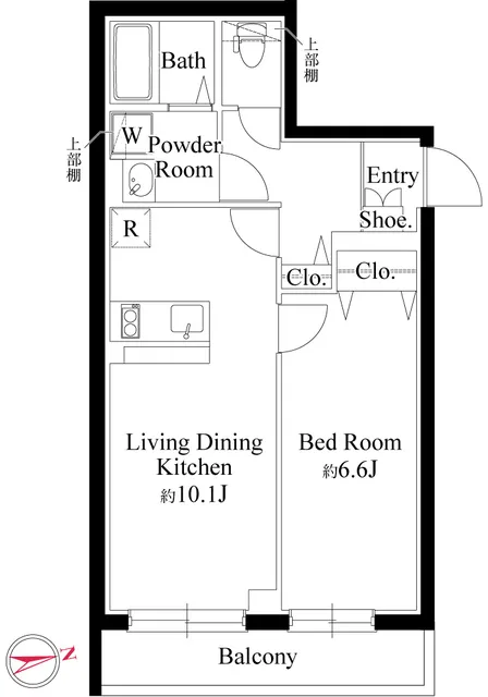 Memora Ikebukuro - Floor Plan - ["White"]