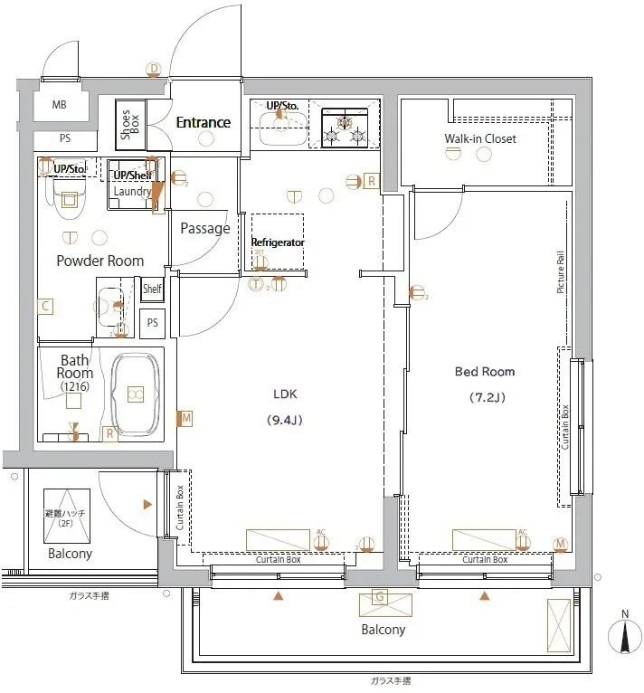 XEBEC Yawatayama - Floor Plan - ["White", "Plan", "Diagram"]