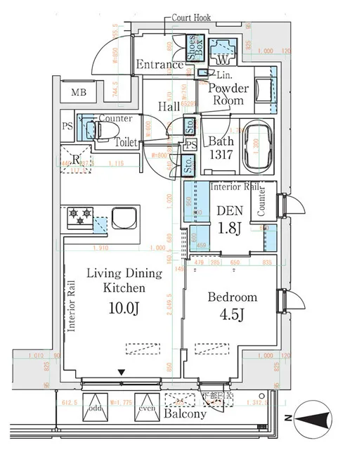 Belfirth Kinshicho South - Floor Plan - ["Map", "Schematic", "Rectangle"]