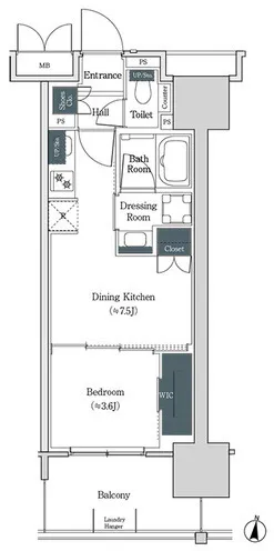 Brookside Residence Kiba - Floor Plan - ["Diagram", "Floor plan"]