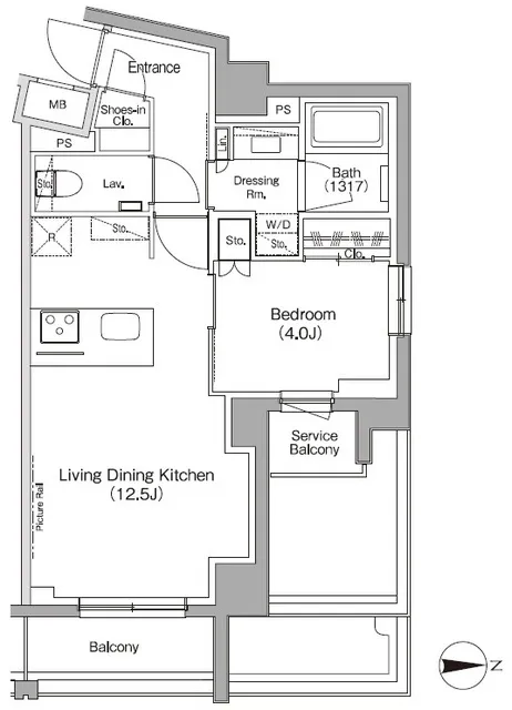 The Park Habio Koenji Residence - Floor Plan - ["Product", "Rectangle", "Font"]