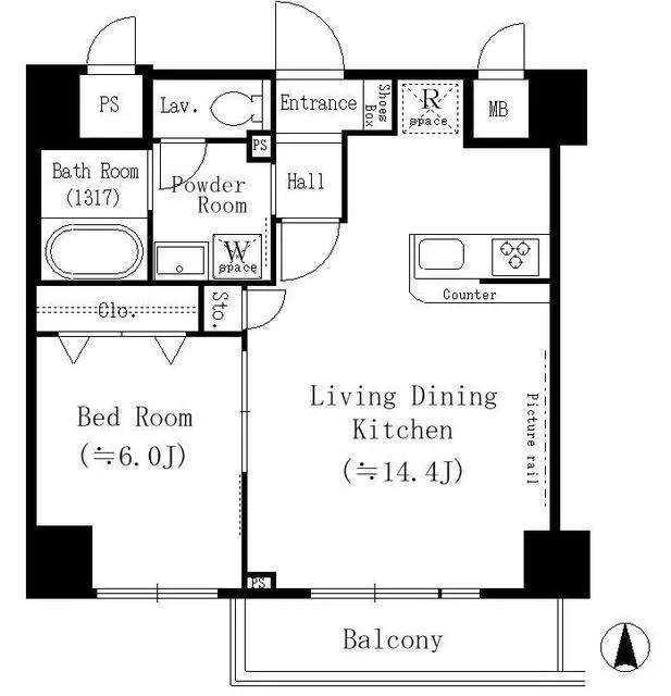 YUNO ART KAMEIDO - Floor Plan - ["Rectangle", "Schematic", "Font"]