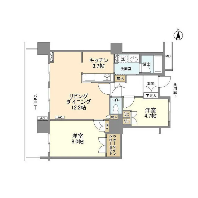 Toyosu Ciel Tower - Floor Plan - ["Rectangle", "Font", "Schematic"]