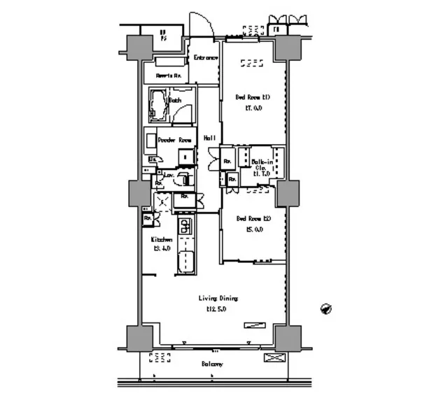 Park Axis Toyosu - Floor Plan - ["Schematic", "Font", "Parallel"]
