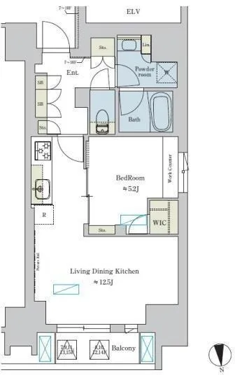 Brillia Ist Asakusa - Floor Plan - ["Floor plan", "Diagram"]
