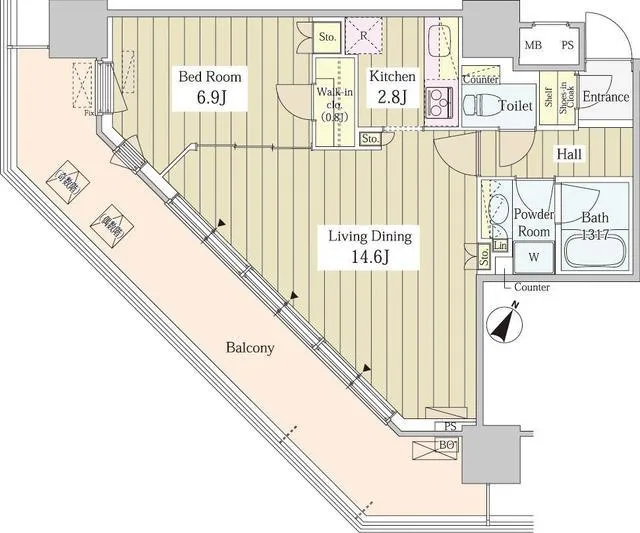 Unison Tower - Floor Plan - ["Slope", "Font", "Rectangle"]