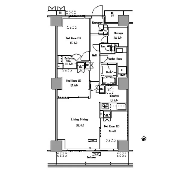 Park Axis Toyosu - Floor Plan - ["Floor plan", "Plan", "Diagram"]