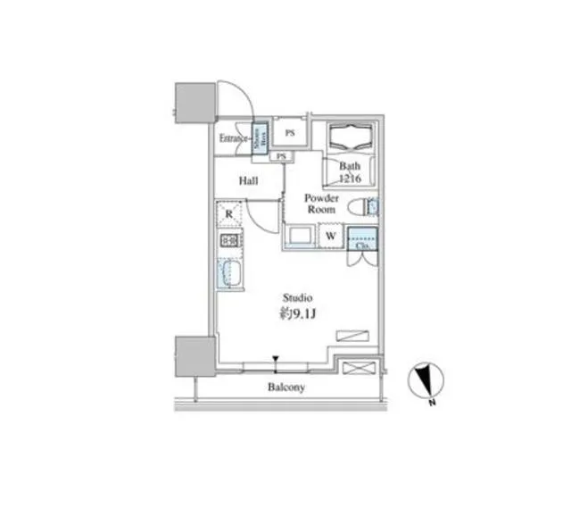 Belle Face Shibaura Tower - Floor Plan - ["Rectangle", "Parallel", "Slope"]