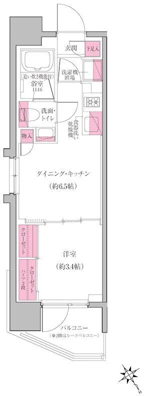RESIDIA Monzen-Nakacho Place - Floor Plan - ["Geraniums"]