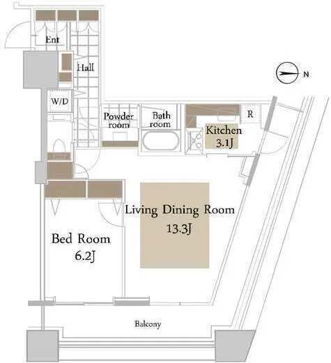 Concieria Nishi Shinjuku TOWER'S WEST - Floor Plan - ["Floor", "Diagram", "Plan"]