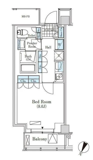 Merukumaru Keio Sasazuka Residence - Floor Plan - ["Schematic", "Rectangle", "Line"]