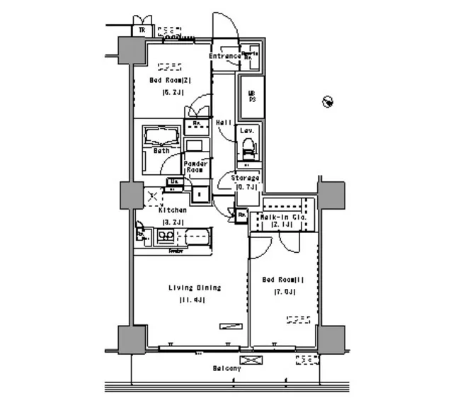 Park Axis Toyosu - Floor Plan - ["Schematic", "Font", "Map"]