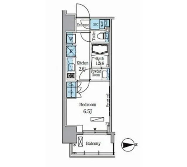 Park Axis Kiba - Floor Plan - ["Rectangle", "Font", "Parallel"]
