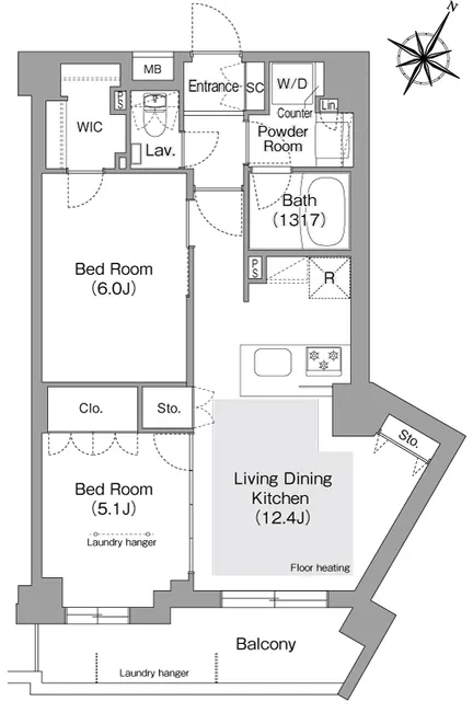 Comforia Liv Bunkyo Gokokuji - Floor Plan - ["Diagram", "Plan", "Floor plan"]