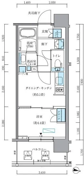 Park Axis Shin-Ohashi - Floor Plan - ["Diagram", "Plan", "Floor plan"]