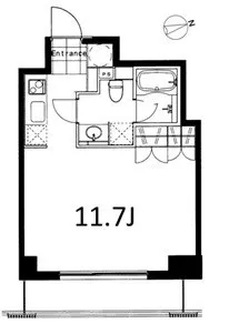 Frensia Azabujuban North - Floor Plan - ["Product", "Rectangle", "Font"]
