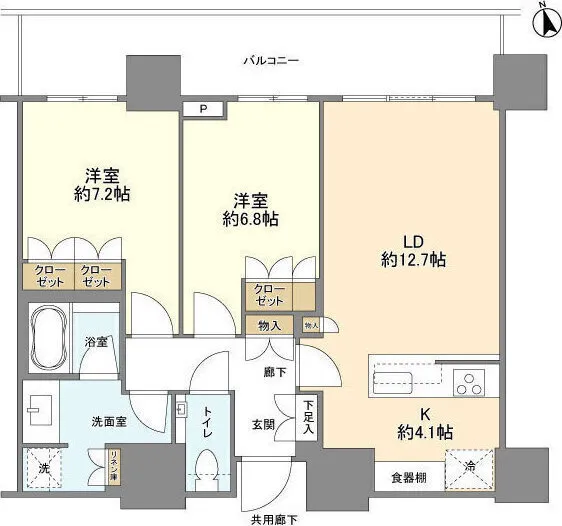 Branz Shibuya Sakuragaoka - Floor Plan - ["Rectangle", "Schematic", "Font"]