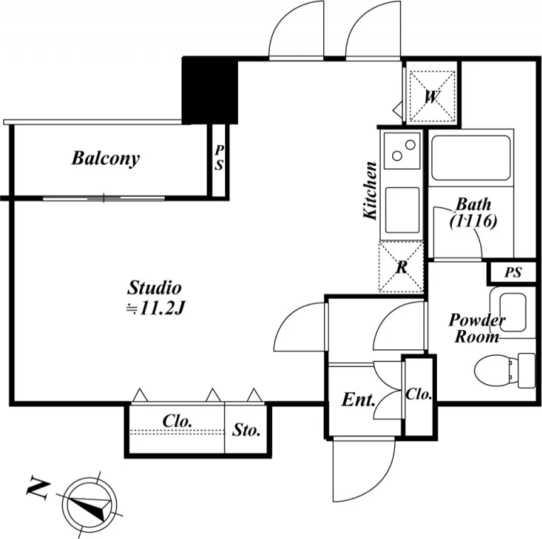 Across Meguro Tower - Floor Plan - ["Text", "Floor plan", "Diagram"]