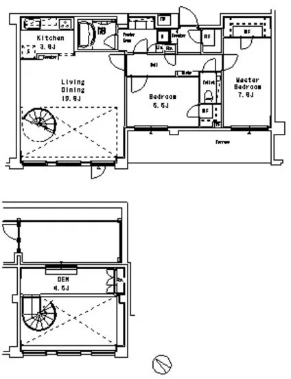 MFPR Meguro Tower - Floor Plan - ["Plan", "Diagram", "Technical drawing"]