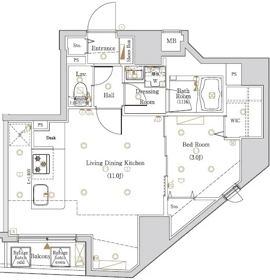 Log Iriya - Floor Plan - ["White", "Map", "Plan"]