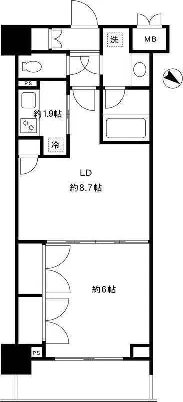 Epic Higashi Nihonbashi Residence - Floor Plan - []