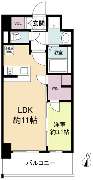 Rivento Fukushima Noda - Floor Plan - ["Apartment", "Tile Flooring"]