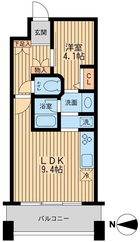 Doue Kiyosumi Shirakawa - Floor Plan - ["Apartment", "Floor", "Condominium"]