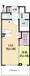 Serenite Tanimachi 4-Chome Arie - Floor Plan - ["Apartment", "Tile Flooring", "Geraniums"] thumbnail