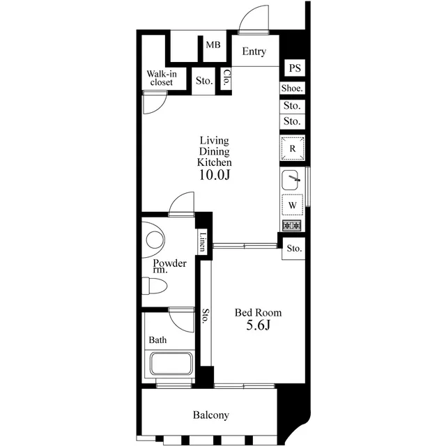 Primal Shinjuku Wakamatsucho - Floor Plan - ["Text", "White", "Line"]