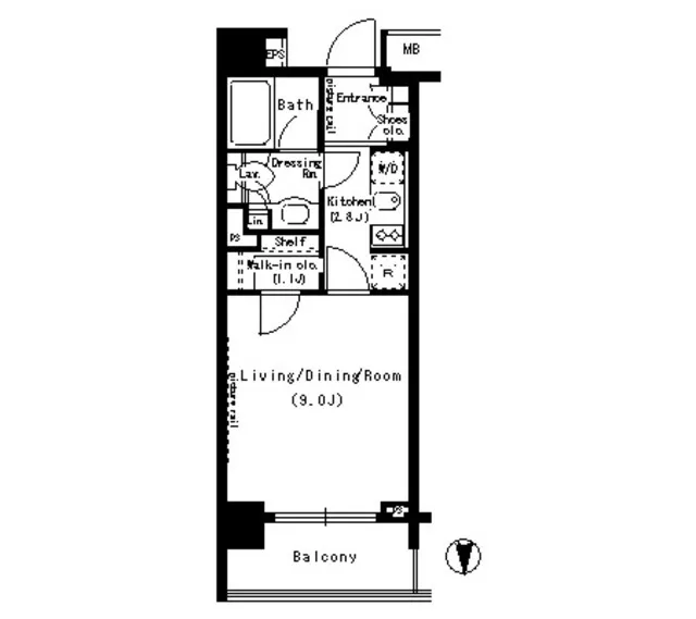Park Axis Hamamatsucho - Floor Plan - ["Rectangle", "Parallel", "Font"]