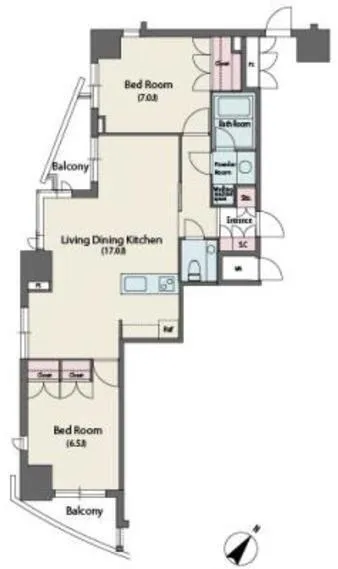 MFPR Yoyogi Tower - Floor Plan - ["Diagram", "Plan", "Floor plan"]