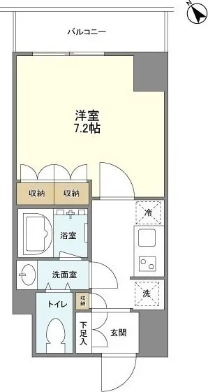 KURAMAE214 - Floor Plan - ["Wood flooring", "Tile Flooring"]