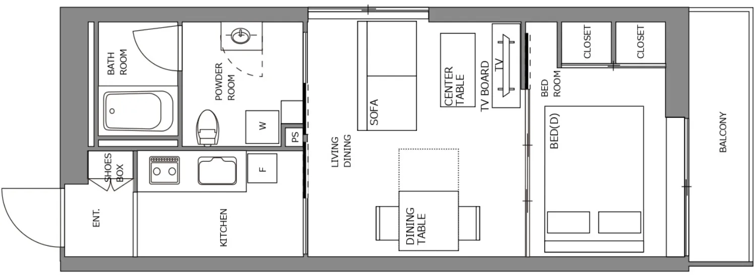 Hmlet Shinjuku Gyoenmae II - Floor Plan - []