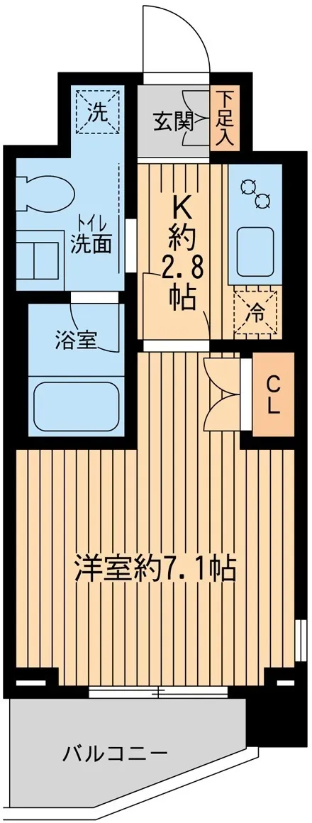 Will Terrace Okusawa - Floor Plan - ["Apartment", "Condominium", "Balcony"]