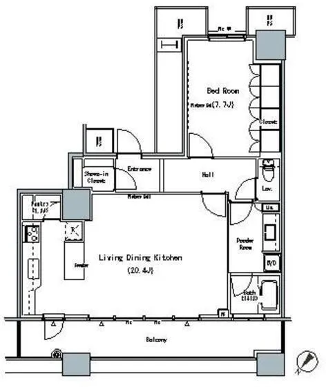The Tokyo Towers Midtower - Floor Plan - ["Diagram", "Plan", "Technical drawing"]
