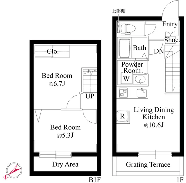 Gran Paseo Ookayama II - Floor Plan - ["White", "Design", "Floor plan"]