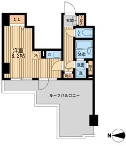 Due Nishi Oshima - Floor Plan - ["Floor", "Wood flooring", "Hardwood"]